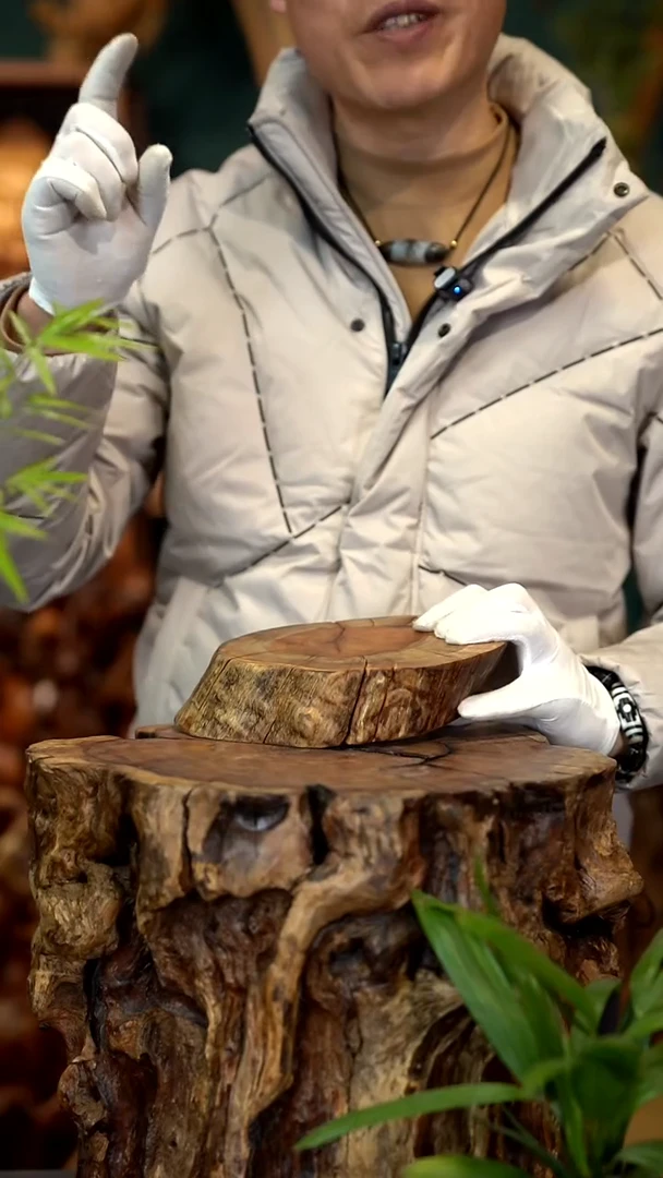 木东*虎雷击枣木底座