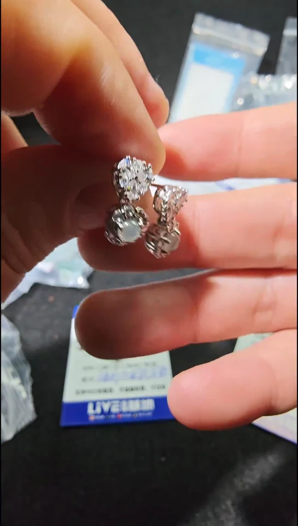 吊坠(不含链)未镶嵌翡翠耳坠