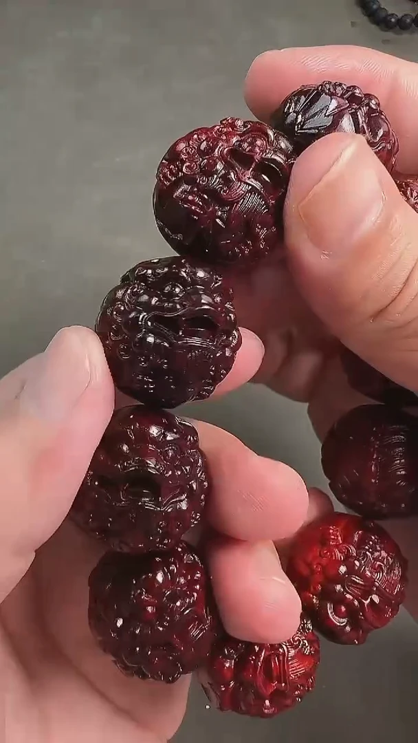 柏木（崖柏）手串/手链483120-紫檀2.5泥料貔貅