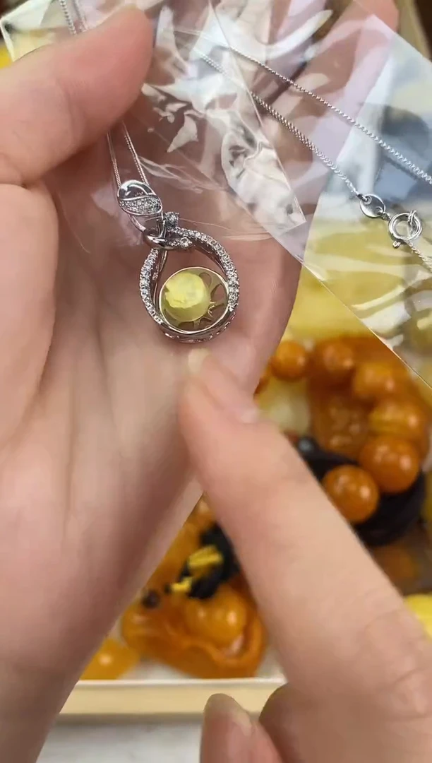裸石琥珀未镶嵌天然琥珀蜜蜡多样性发一