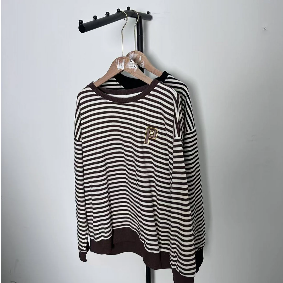 389 YIKE 条纹春秋季 卫衣 刺绣