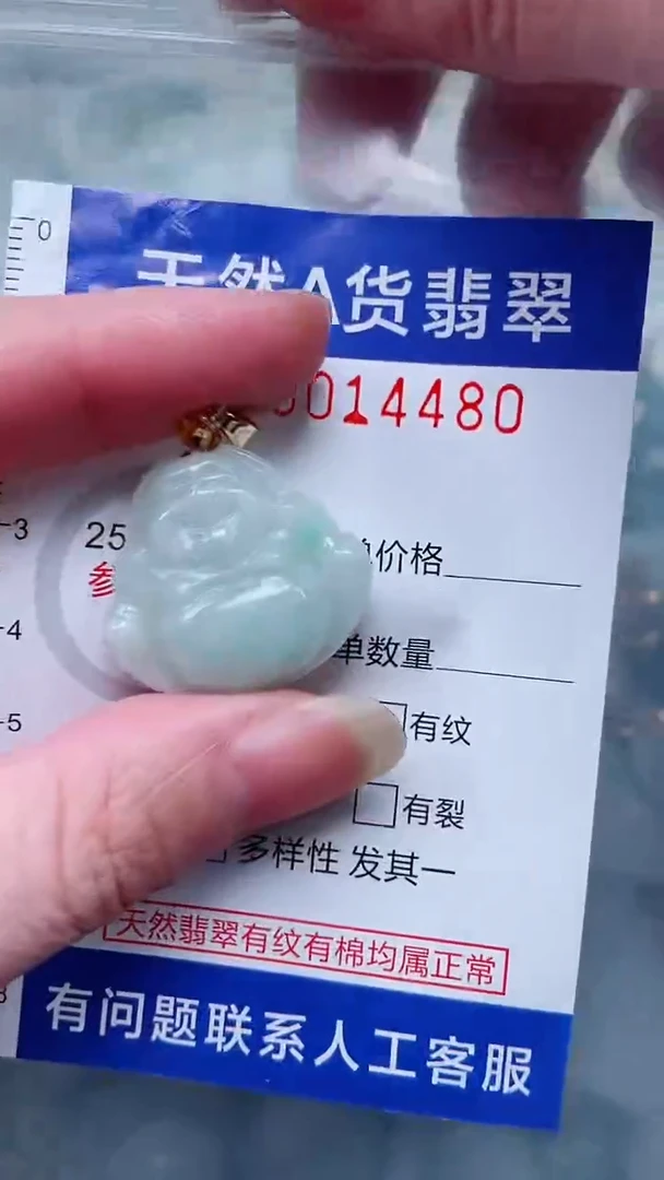 翡翠未镶嵌吊坠(不含链)1