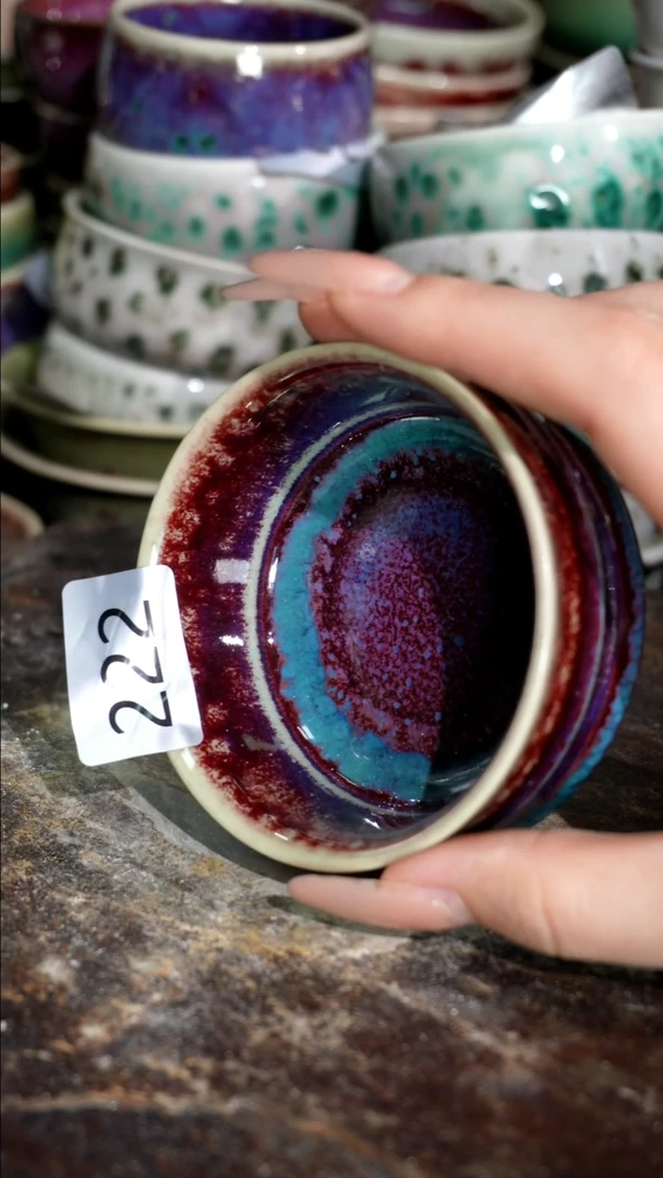 摆件精品窑变钧瓷茶器