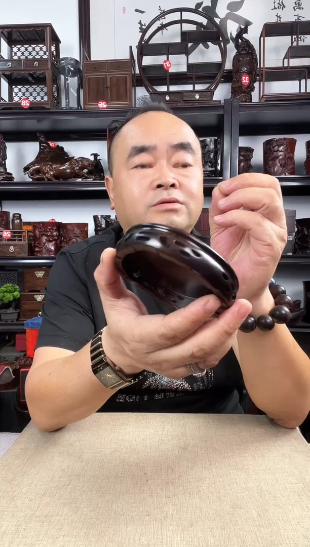 木镂空9公分老李红木工艺品