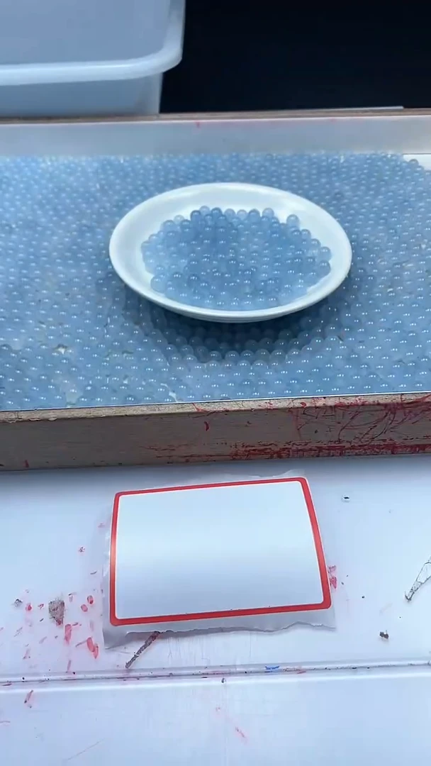 【闪购商品】玛瑙/玉髓颈饰未镶嵌w792冰川蓝玛瑙6mm*50颗