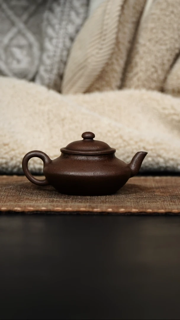 【闪购商品】合欢壶紫泥柴烧壶60cc