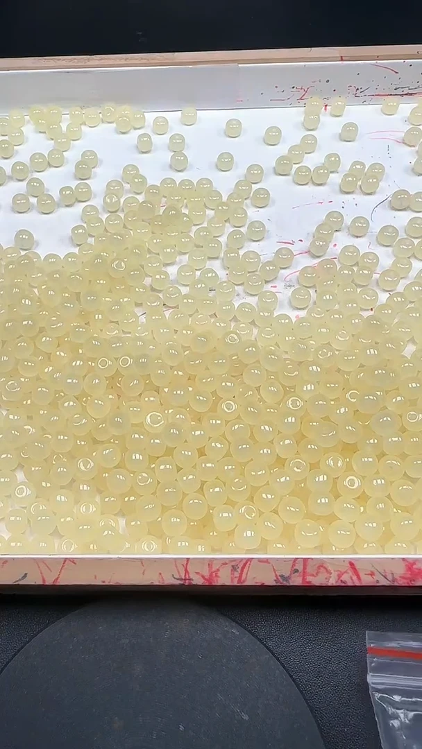 未镶嵌和田玉珠宝半成品蜂蜜水N434卡6*8MM 15颗