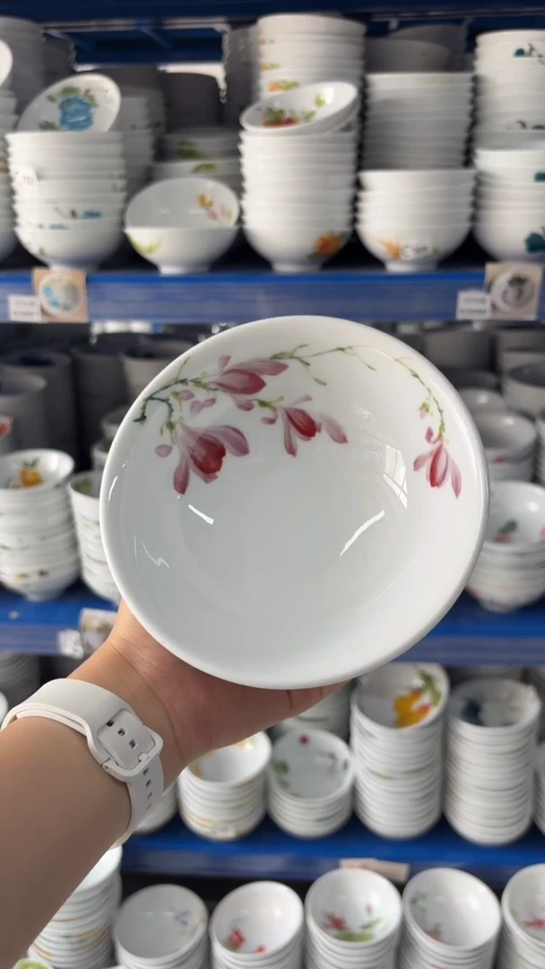 瓷片景德镇陶瓷食品级手绘釉中彩-壮壮碗
