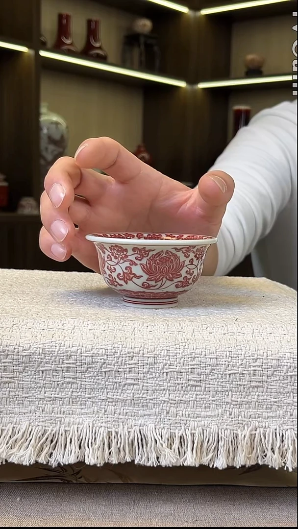 瓷片景德镇毛仔柴窑杯