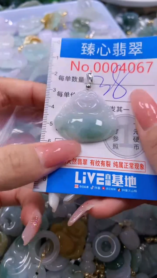 翡翠未镶嵌颈饰4067