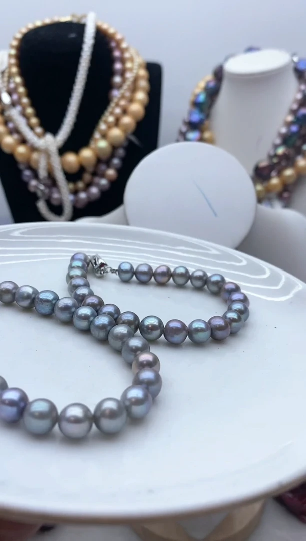 【闪购商品】淡水珍珠颈饰钛钢45