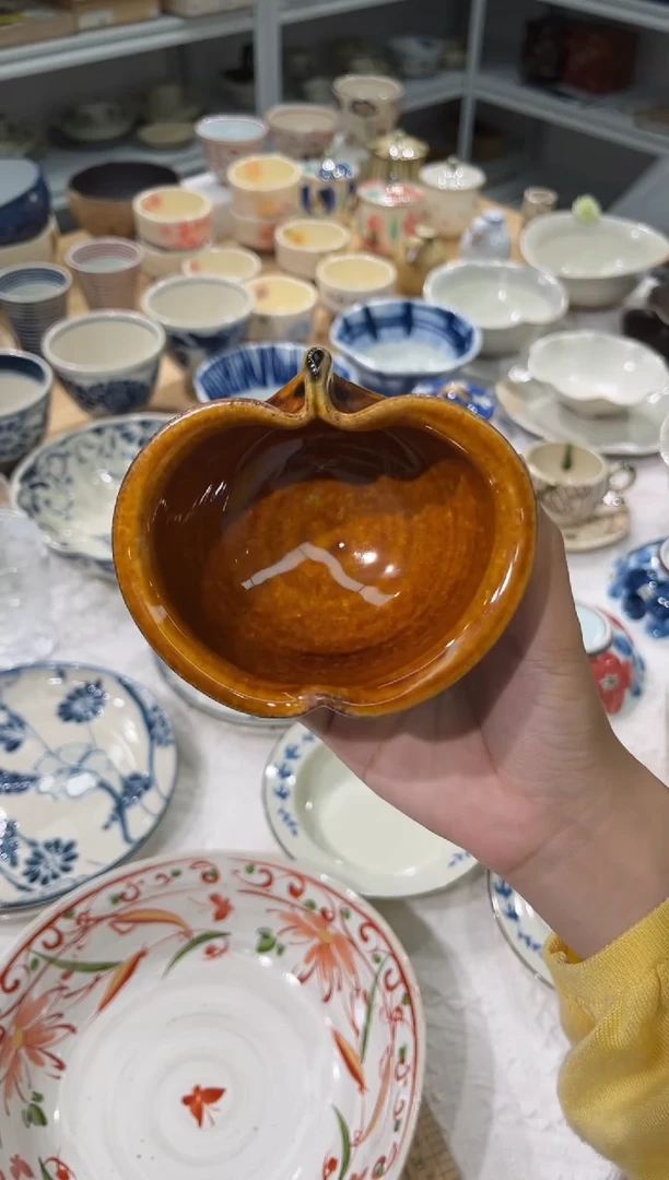 瓷片小**子花影小钵系列