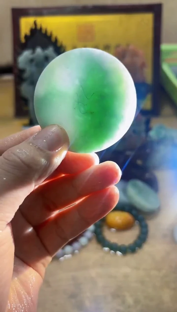 未镶嵌挂件翡翠A货常星6341