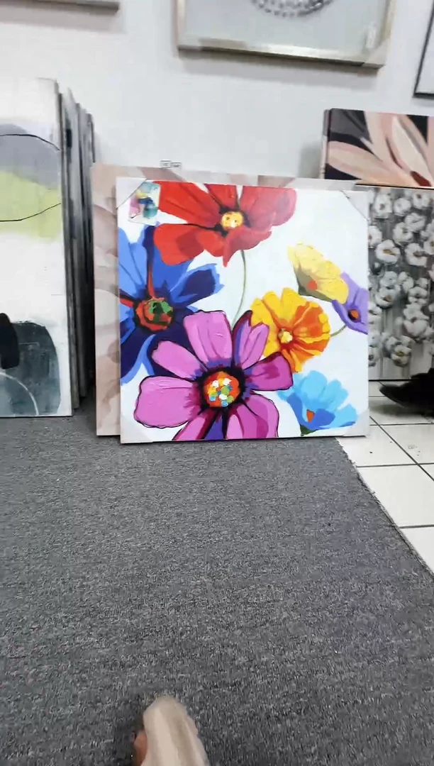 168现代艺术装饰画油画75cm*75cm
