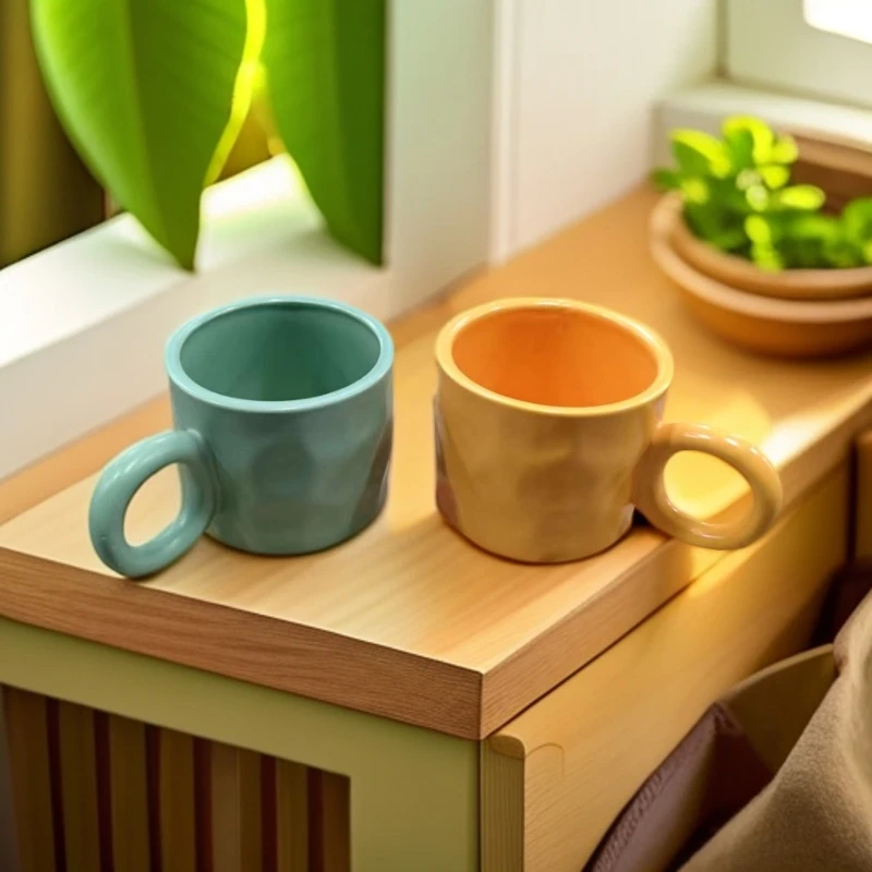 小众设计感马克杯套组2只装