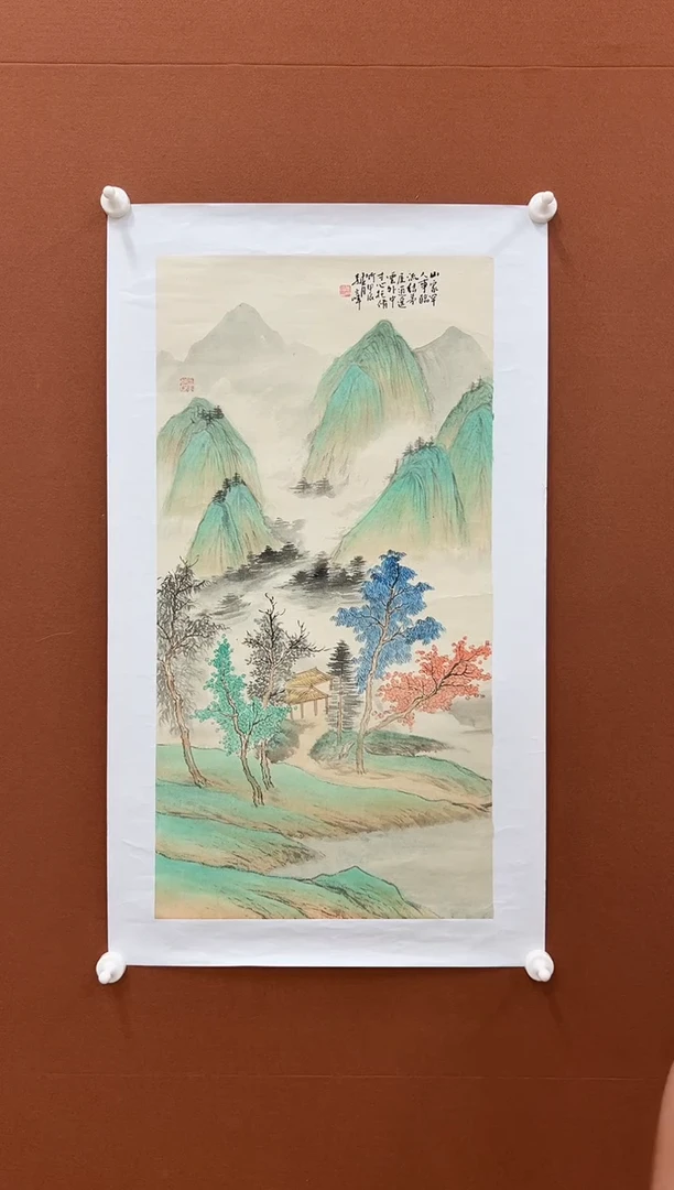 国画李文峰四尺四开仿古山水