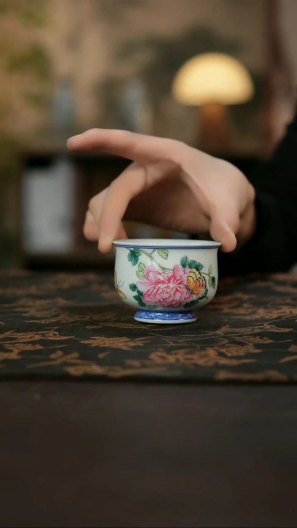 景德镇陶瓷杯碗柴烧多人
