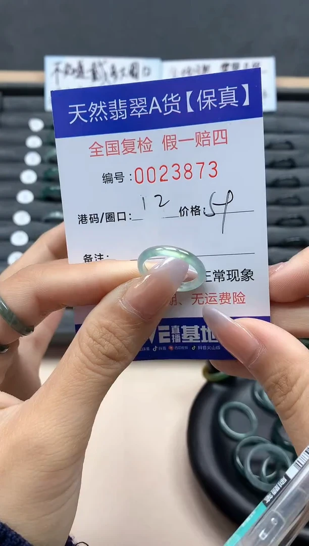 【闪购商品】翡翠戒指未镶嵌天然23873