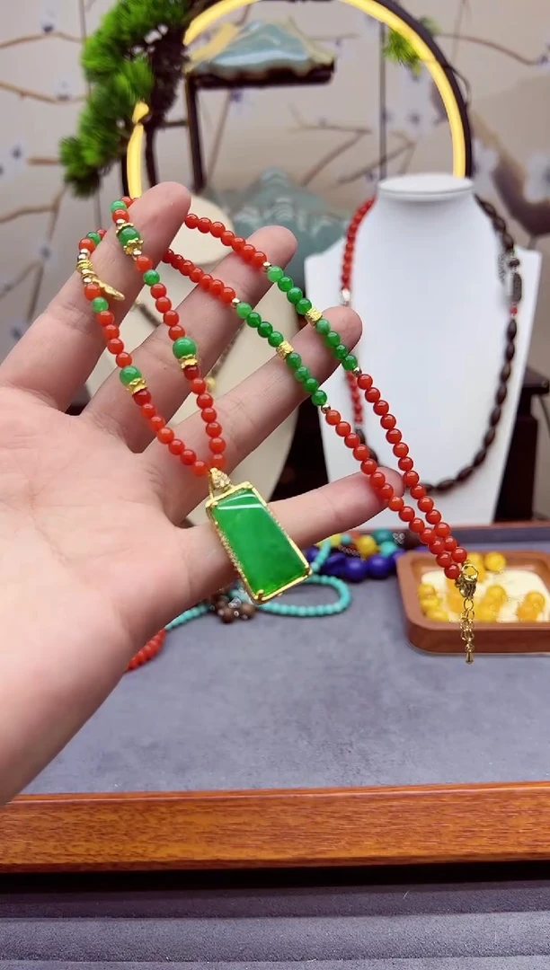 【闪购商品】翡翠颈饰14K金镶嵌x793``