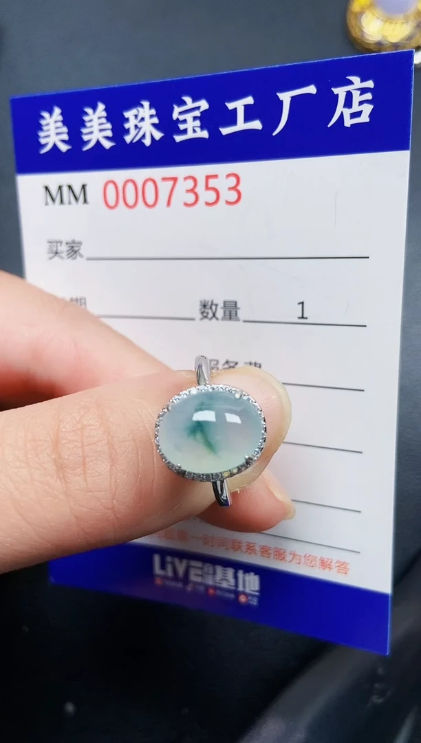 翡翠银S925镶嵌颈饰7353