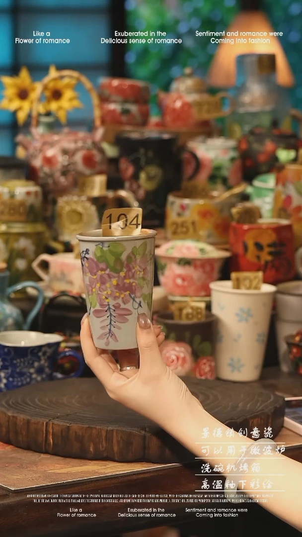 陶瓷景德镇高温釉下彩手工手绘款式