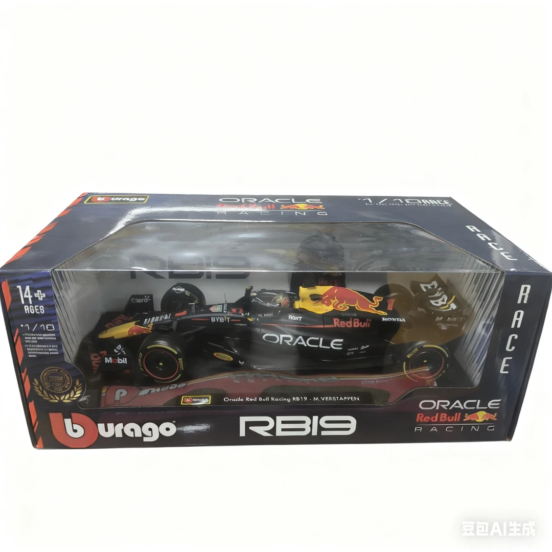 比美高 红牛 1:18 RB19  F1赛车合金车模