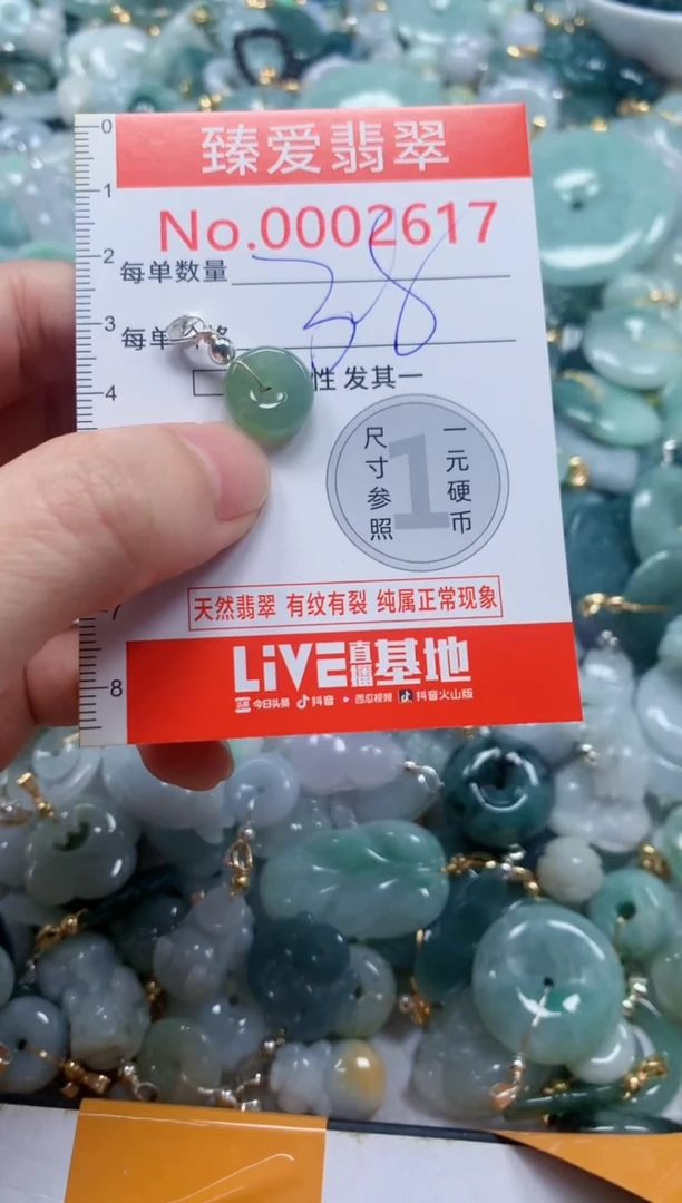 翡翠未镶嵌吊坠(不含链)2617