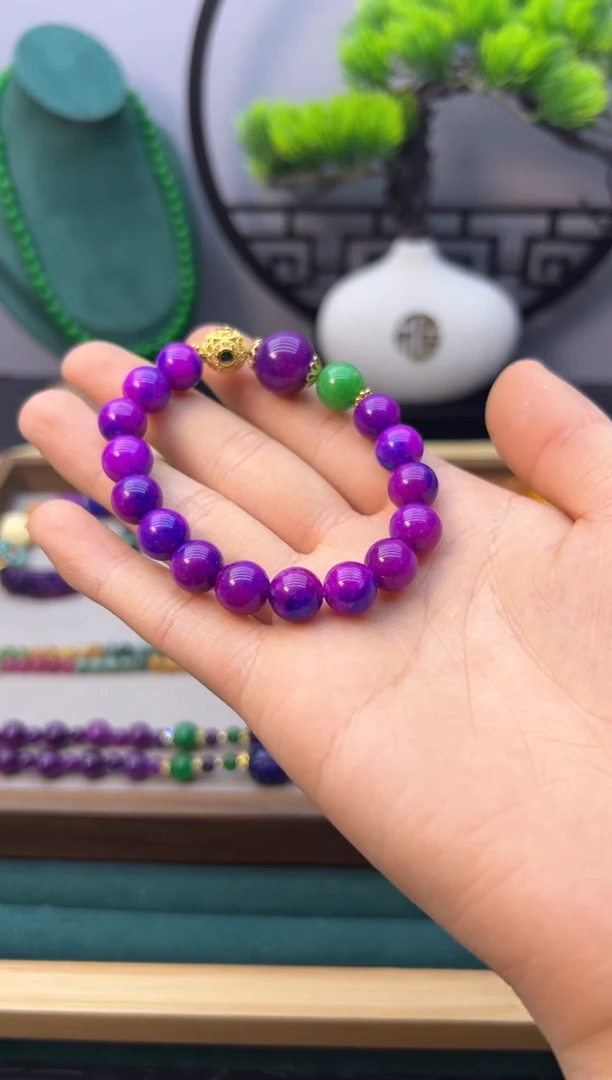 【闪购商品】苏纪石（舒俱来）手链14K金镶嵌S148