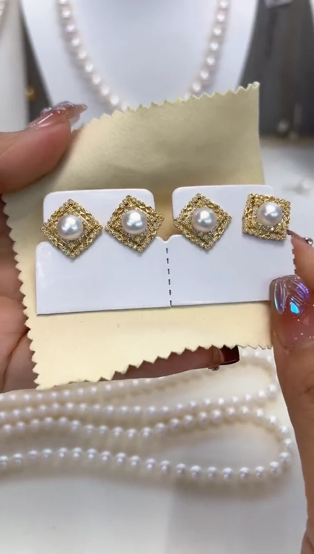 【闪购商品】淡水珍珠耳饰未镶嵌耳饰多样性发一件