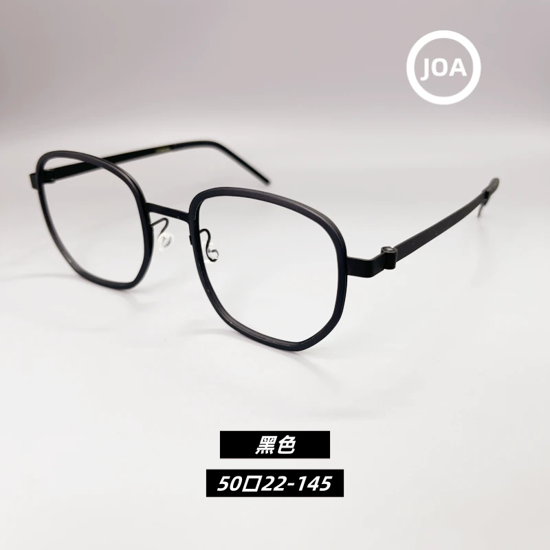 「9758」复古商务日系方形纯钛全框可配度数男女生近视眼镜框