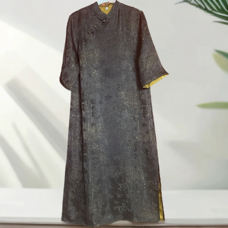 春季新款气质百搭高端大气显瘦百搭改良旗袍温婉大方新连衣裙直播