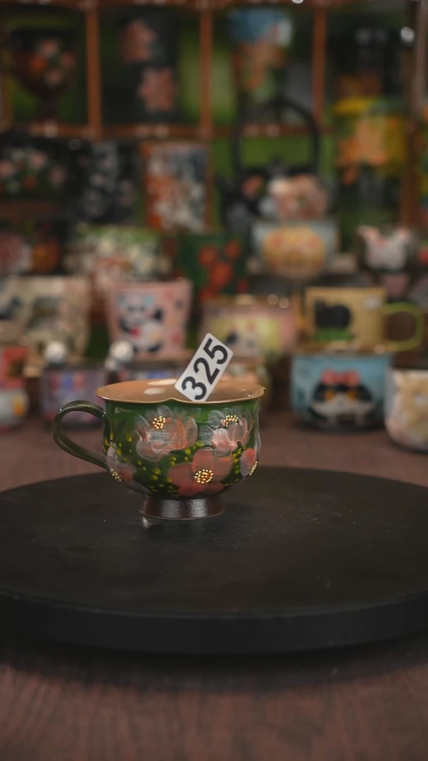 紫砂油画手绘釉下彩325