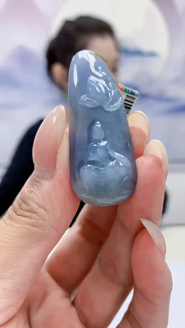 未镶嵌定制翡翠3099MM-毛货挂件72