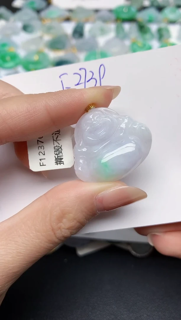 颈饰未镶嵌翡翠天然缅甸A货翡翠百元以上9元证书费自理