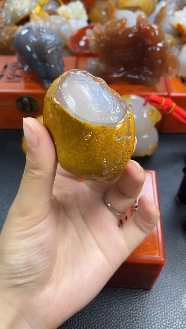 玛瑙/玉髓手把未镶嵌四*1