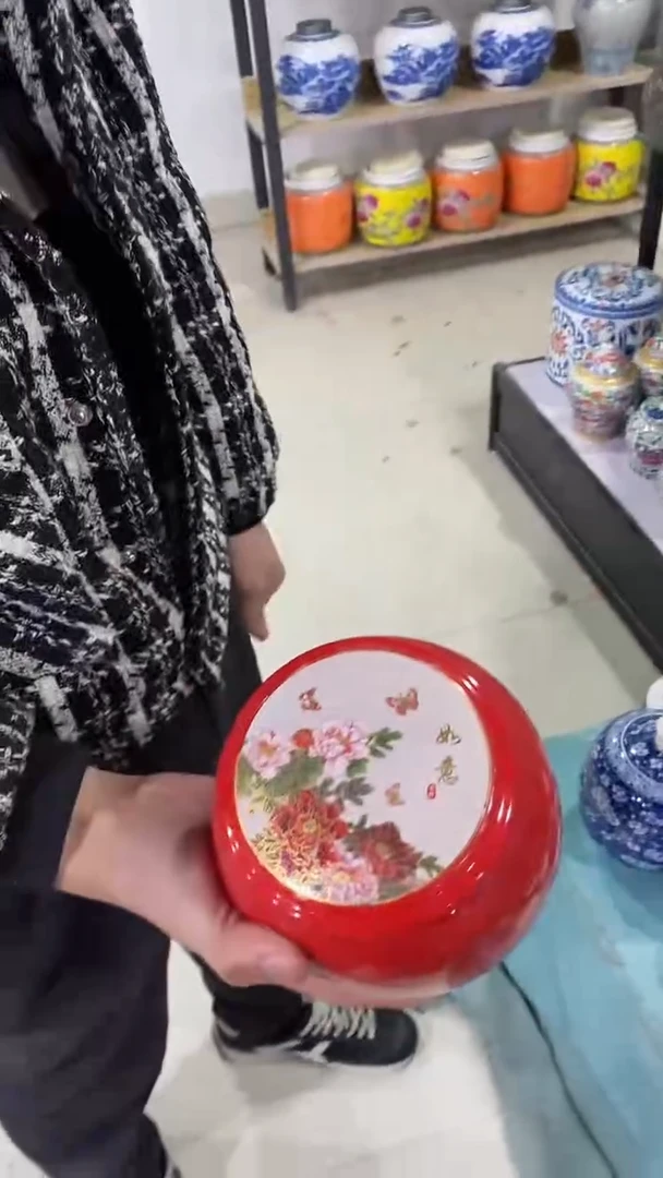 【闪购商品】罐陶瓷茶叶罐储物密封罐家用绿茶红茶普洱空罐