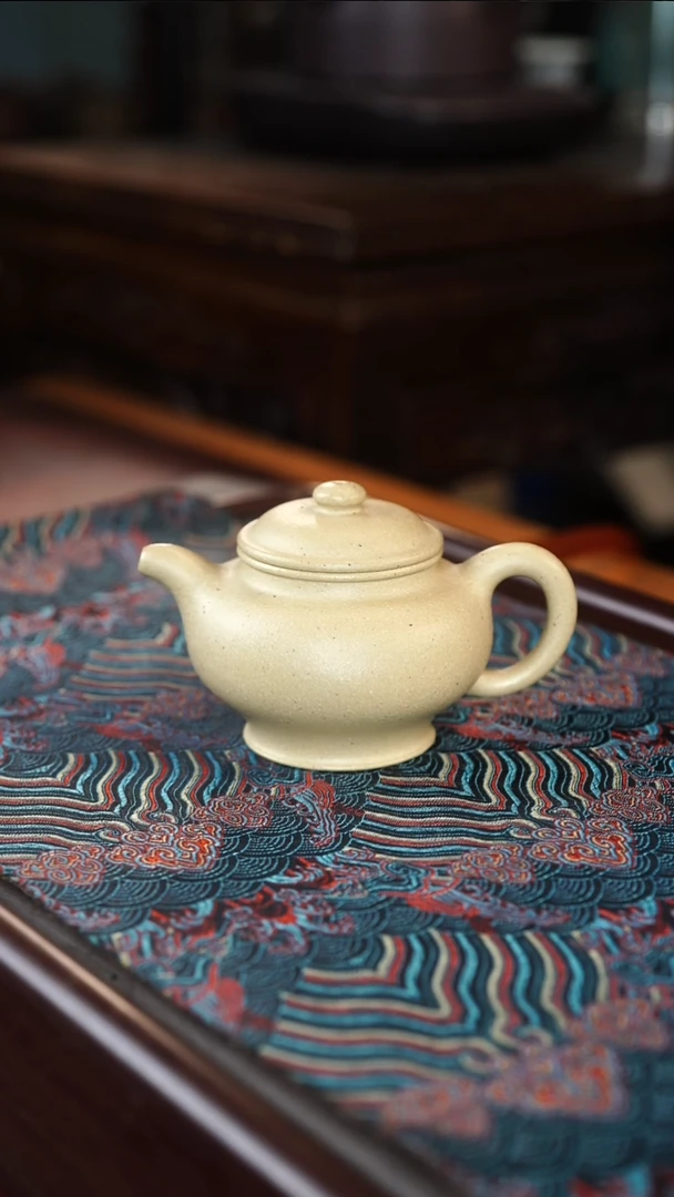 茶壶紫砂梨皮本绿掇只