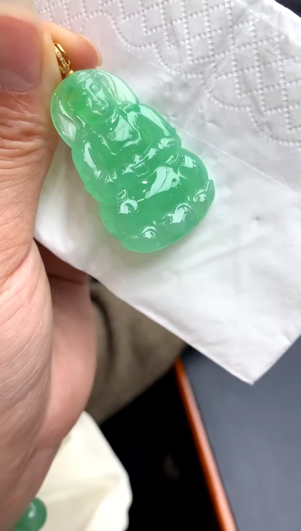 【闪购商品】翡翠颈饰18K金镶嵌160-中国好珍宝