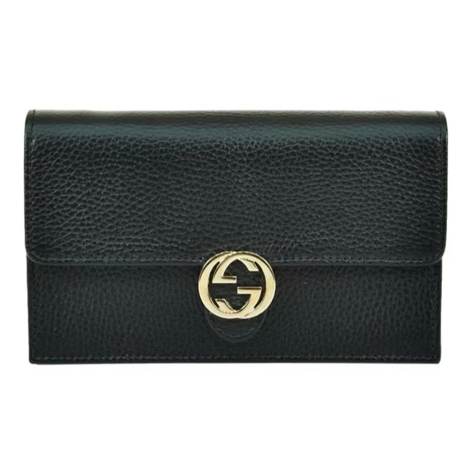 99新 GUCCI/古驰 黑色风琴woc