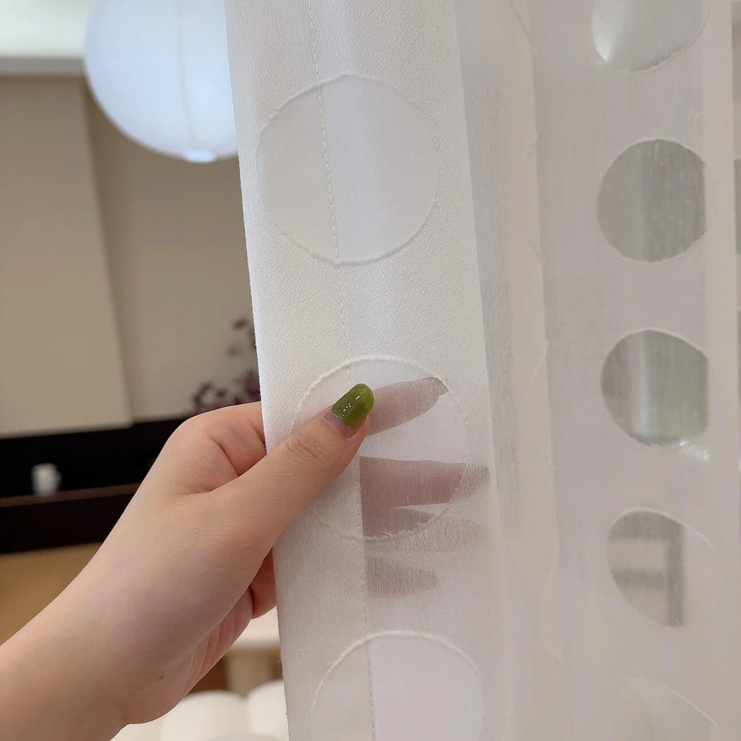 【窗纱系列】胧月纱帘氛围感客厅卧室圆圈纱