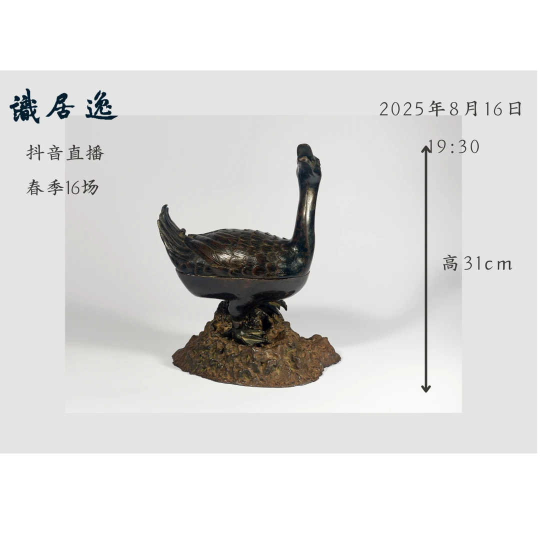 「春16场预展」13 明  铜鸭熏