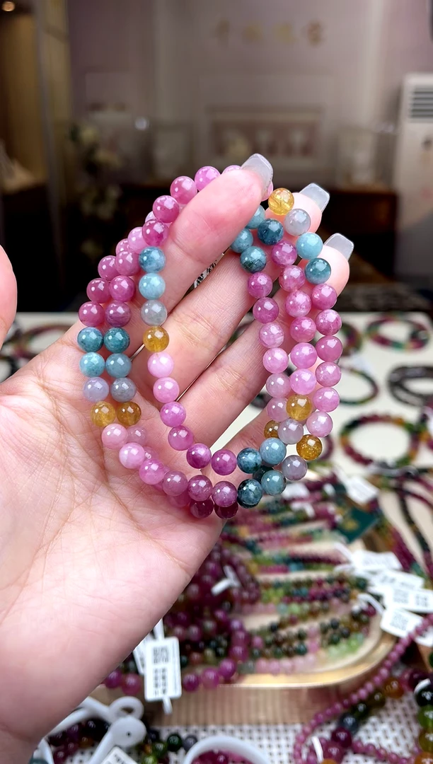 【闪购商品】碧玺/未镶嵌6mm+碧玺多圈多样性发货