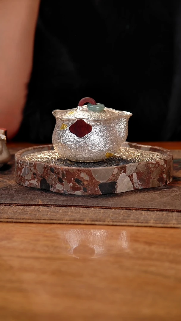 盛唐工坊 足银999 手工泡茶壶