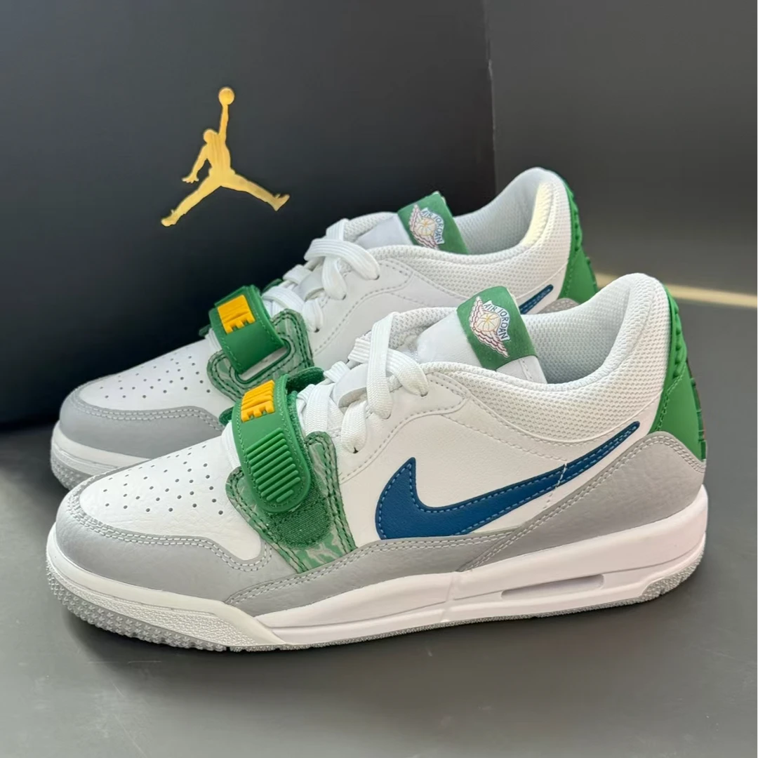 Air Jordan Legacy 312 女款低帮白绿运动篮球鞋休闲板鞋官方正品
