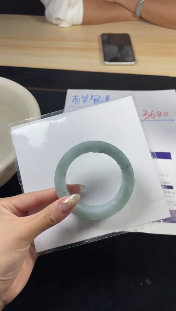 【闪购商品】定制翡翠手镯未镶嵌蓝飘花定制手镯ZX2/DZS