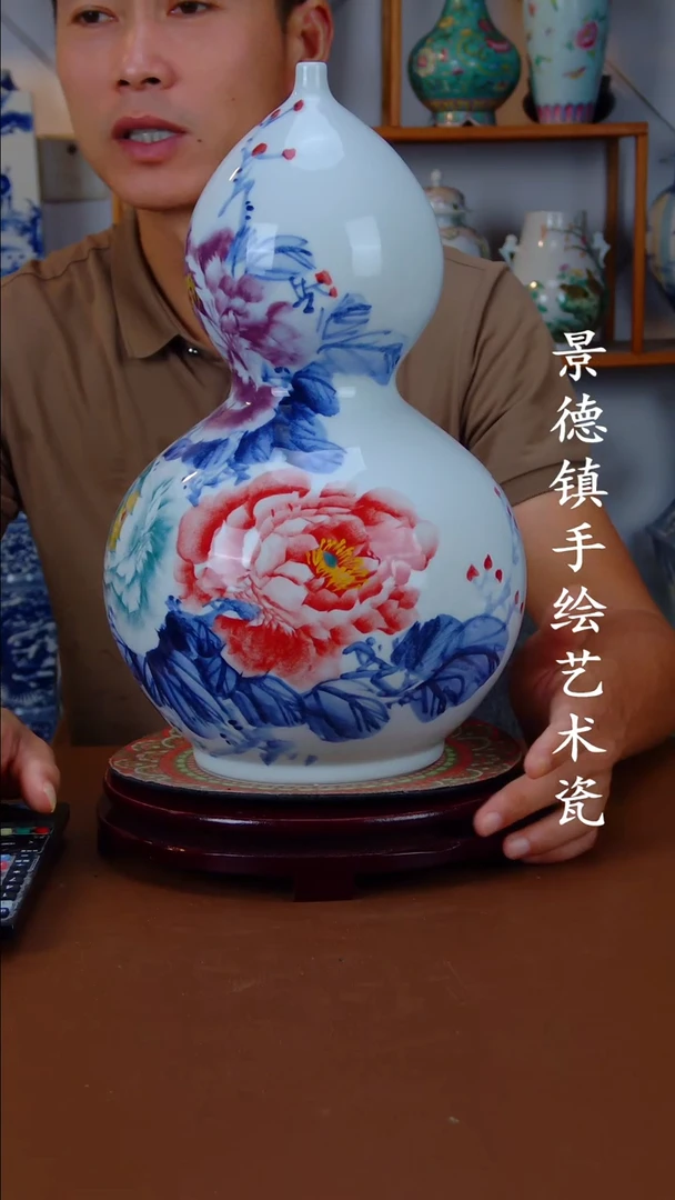 现代景德镇手工手绘陶瓷摆件14