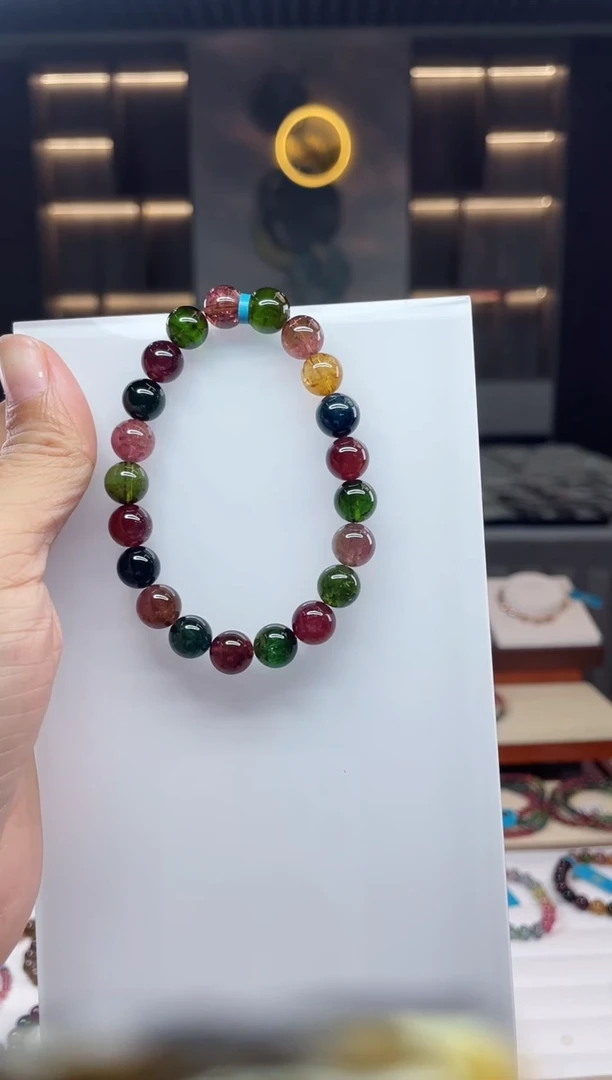 单圈手串未镶嵌碧玺（多样性发一条）Q