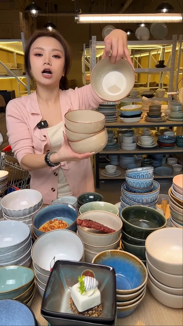 瓷101【瑕疵】外贸尾货窑变釉下彩