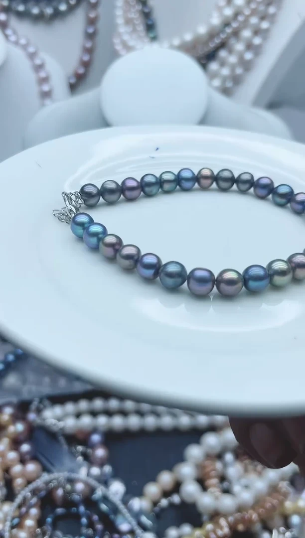 【闪购商品】淡水珍珠颈饰钛钢1