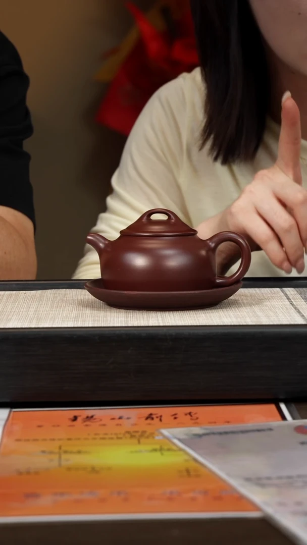 茶壶紫砂【P008】福缘+翠鸟壶承  宜兴紫砂
